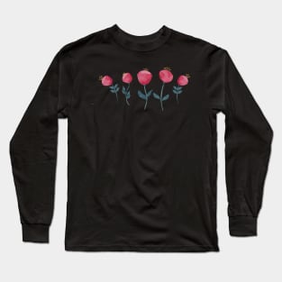 Darling Pink Fantasy Rosa in a Row Long Sleeve T-Shirt